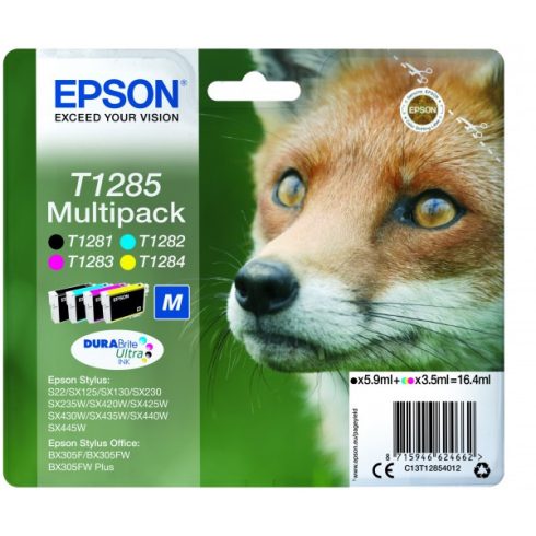 Epson T1285 Róka Multipack 4db